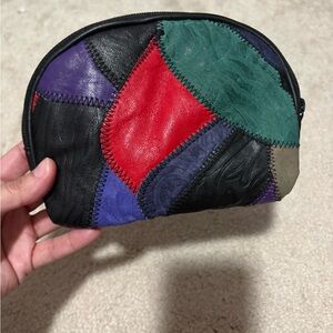 Set of 3 Multi-Colored Cosmetic Pouches